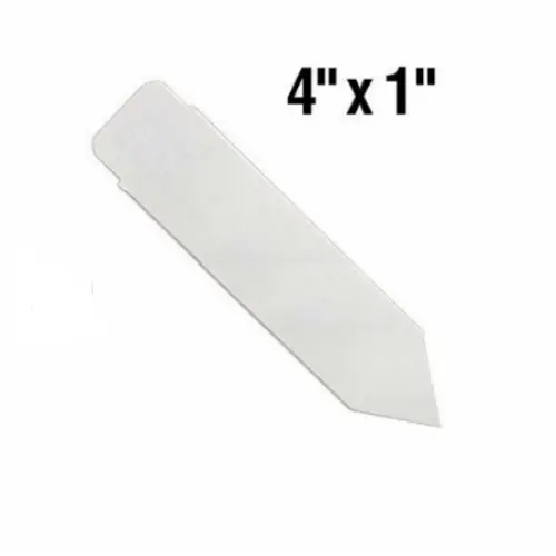4x1 White Pot Stakes 3 Inches 1000 Labels