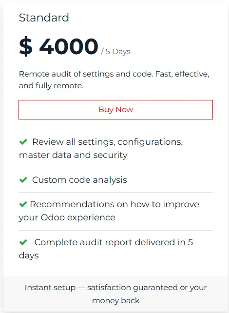 Odoo Audit - Standard
