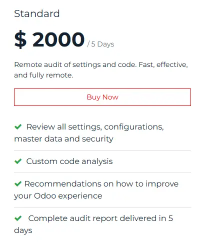 Odoo Audit - Standard